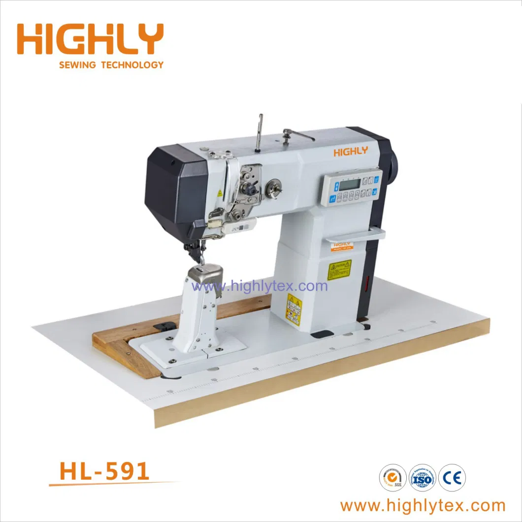 Hl-592 Computerized Post Bed Heavy Duty Leather Shoes Sewing Machine