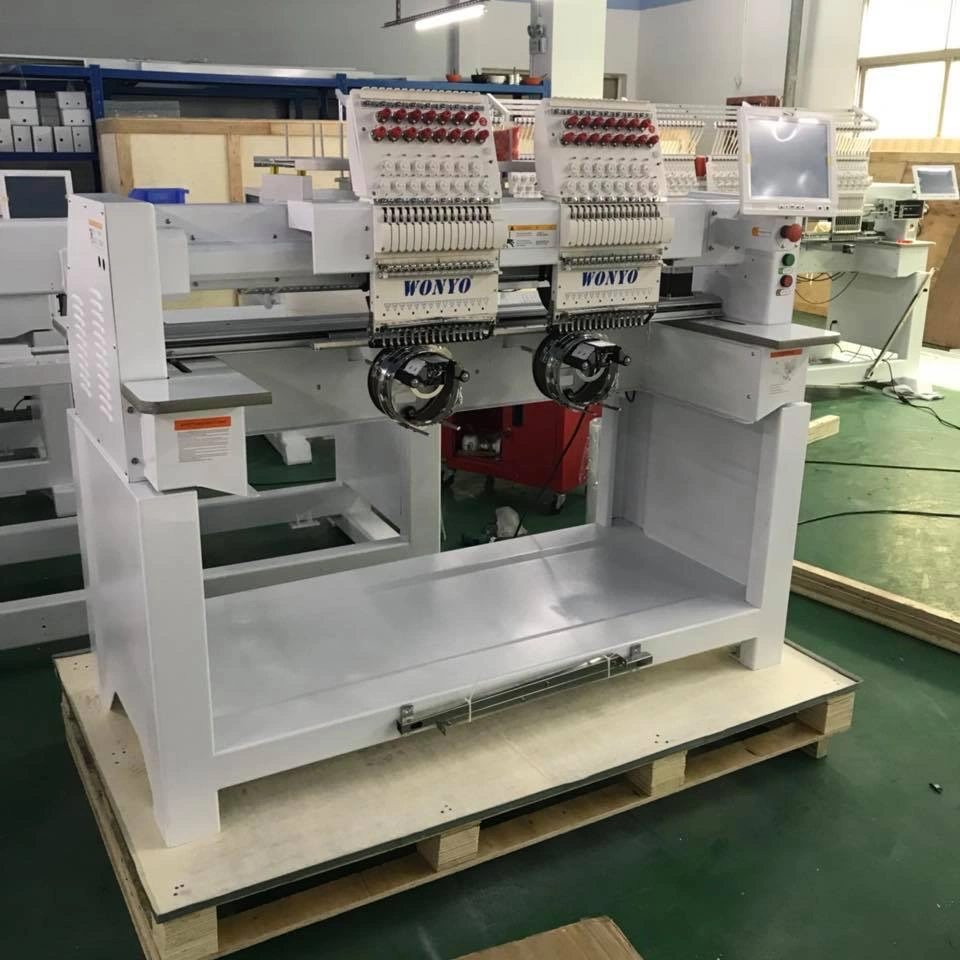 Wonyo 2 Heads Cap Computerized Embroidery Machine with Cheap Price