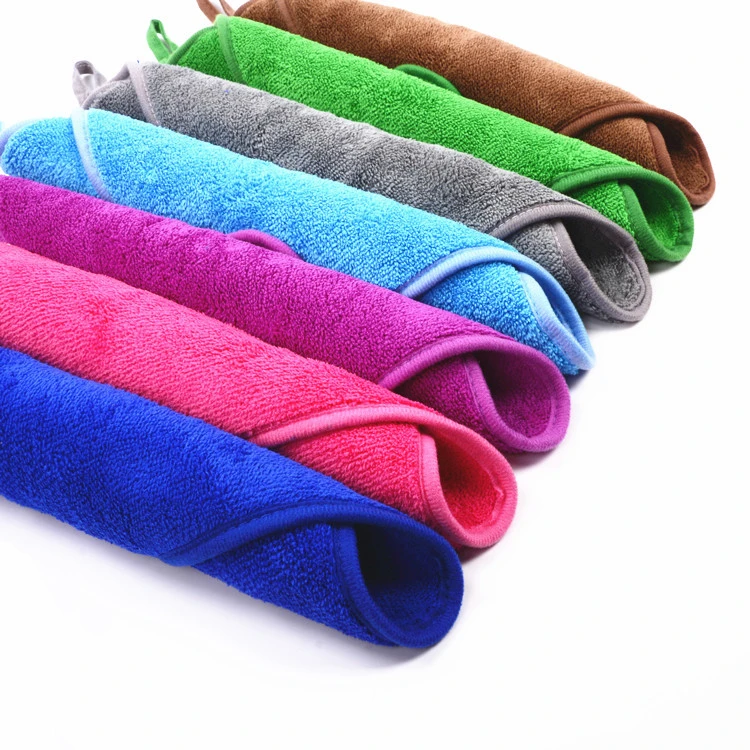 Plush Microfiber Cleaning Cloth Householddrying Towel 28cm*28cm