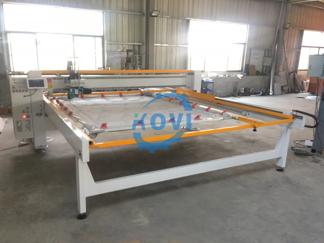 China Mattress Quilting Machine Multi Needle Long Arm Quilt Embroider Sewing Machine Ultrasonic