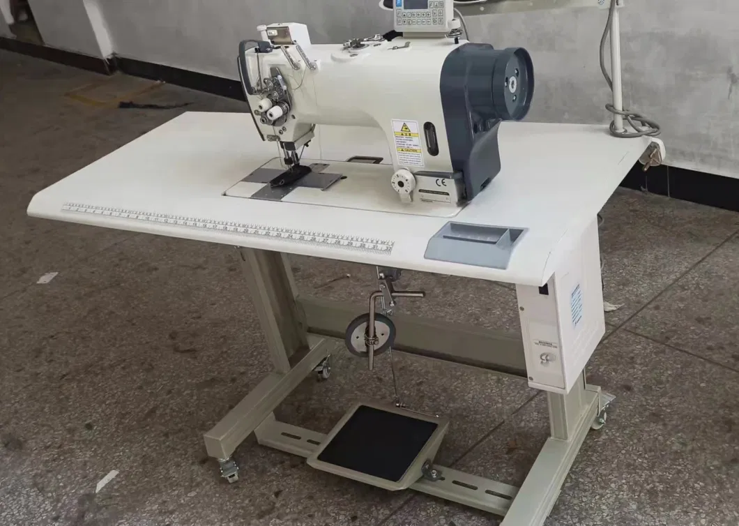 Wd-8572-D4 Brother Model Double Needle Computer Direct Drive Large Rotary Hook Automatic Thread Cutting Flatbed Sewing Machine