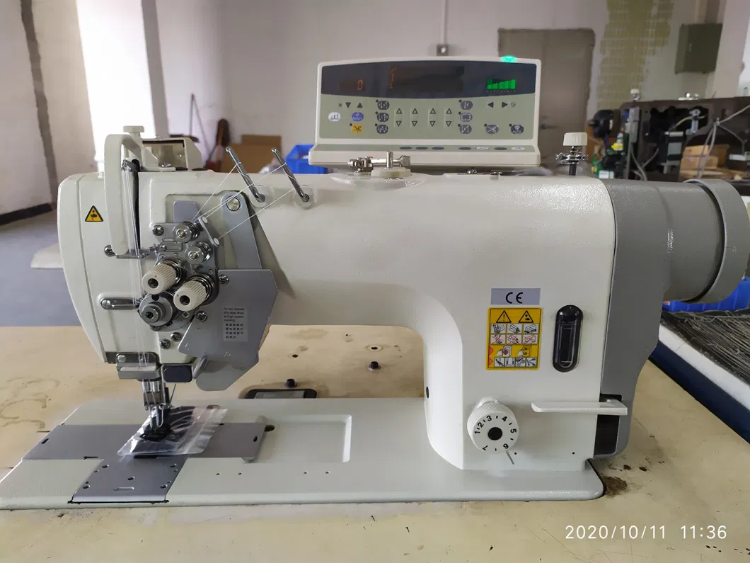 Wd-8572-D4 Brother Model Double Needle Computer Direct Drive Large Rotary Hook Automatic Thread Cutting Flatbed Sewing Machine