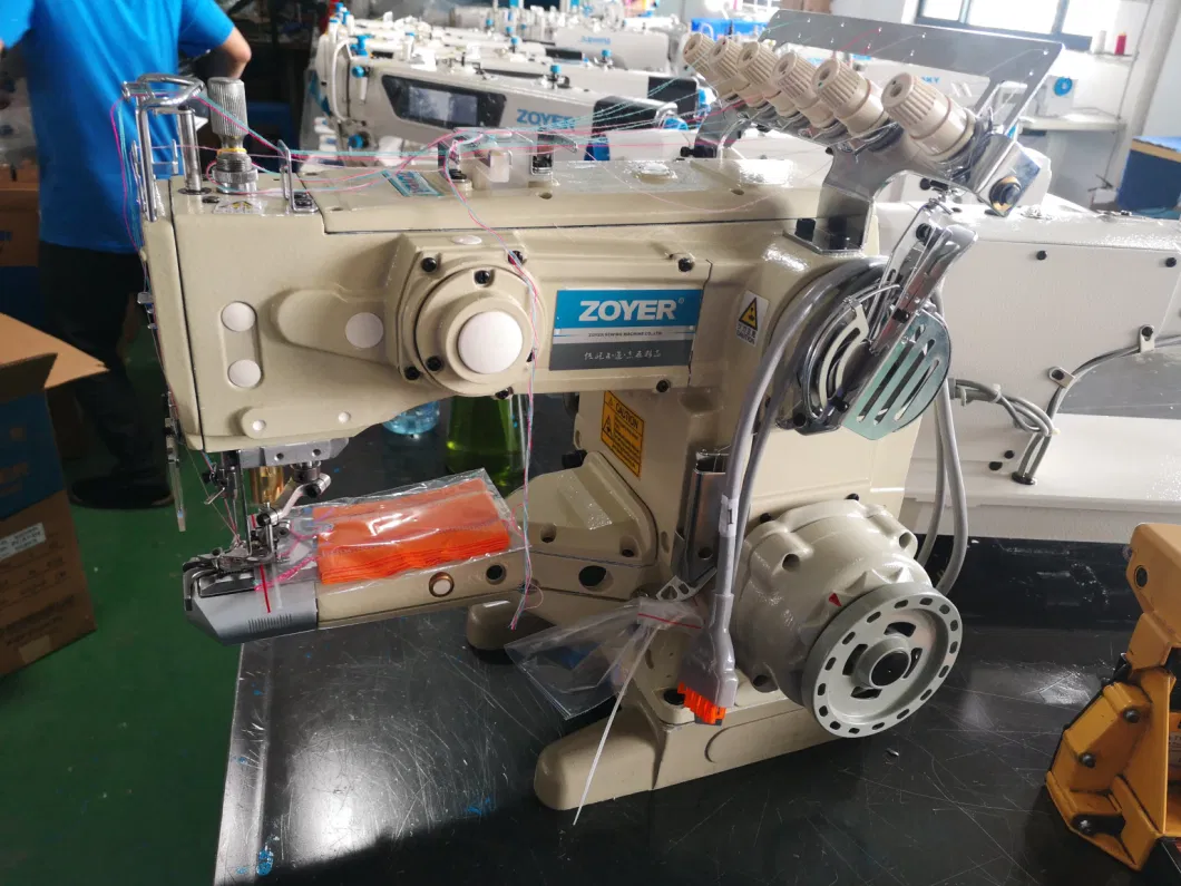 Zy1500da Zoyer Direct Feed-on Type Cylinder Bed Interlock Sewing Machine with Auto Trimmer