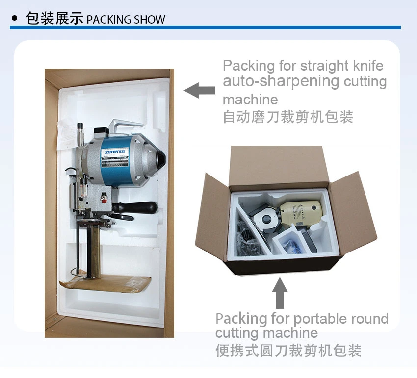 Straight Knife Zoyer Zy-T103 Cloth Cutting Machine Easy to Operate