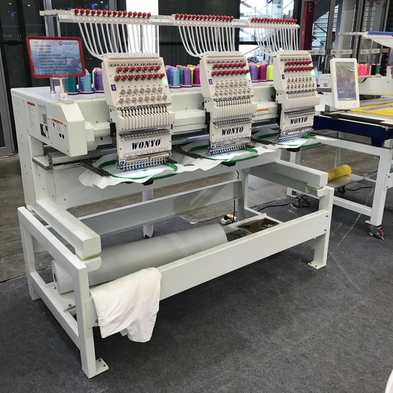 Wonyo 3 Heads Sewing Machine Industrial Computer Embroidery Machine Price