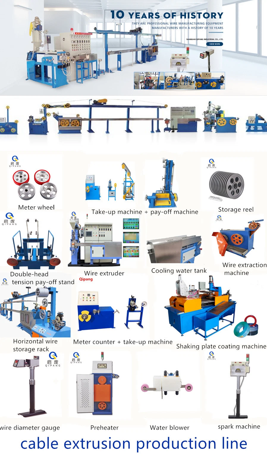 Qiapng Plastic Extruder Assembly Line Water Blower/Wiper