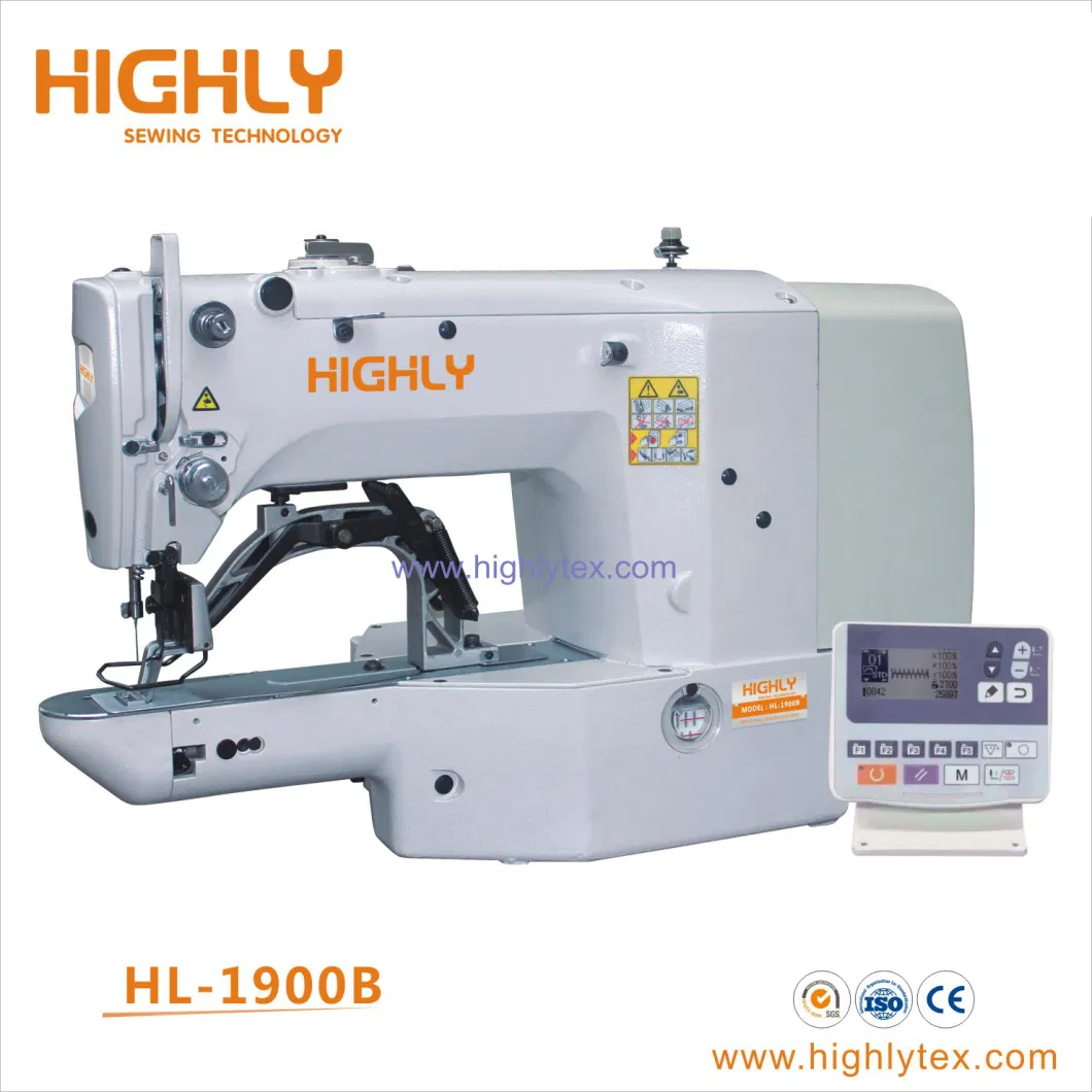 Direct Drive Computerized Electronic High Speed Bar Tacking Sewing Machine