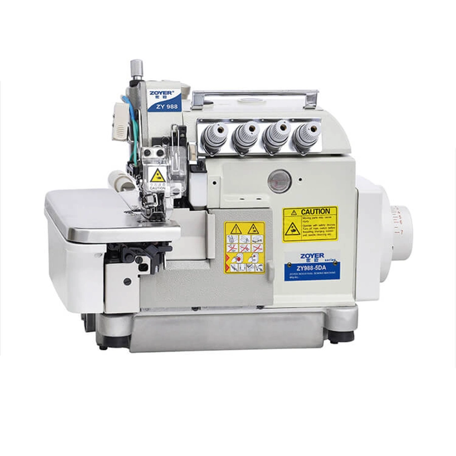 Hotsell Zy988-5da Five Thread Auto Trimmer Overlock Sewing Machine