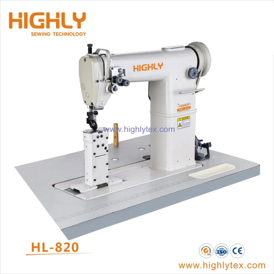 Hl-592 Computerized Post Bed Heavy Duty Leather Shoes Sewing Machine