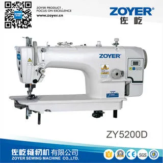 Zy5200d Zoyer Lockstitch Mando directo de la máquina de coser industriales con alicate de corte lateral