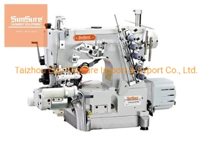 La máquina de costura del sistema de interbloqueo del cilindro de mando directo tiene la cortadora derecha Función SS-600-33AC/UT