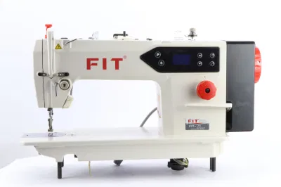 FIT-Z5-D2 máquina de costura con costura de costura de lecho plano con accionamiento directo con barbero Solo