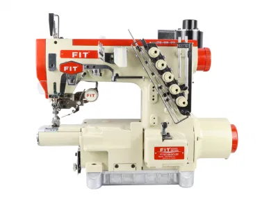 FIT-720t máquina de costura con bloqueo automático del lecho del cilindro de mando directo Cortapatillas