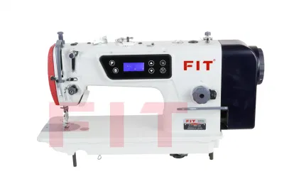 FIT-E60-D2 máquina de costura de punto de bloqueo de mando directo de alta velocidad solo con Recortador automático