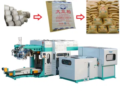 Máquina de embalaje y fabricación de bolsas de película de rollo de embalaje grande