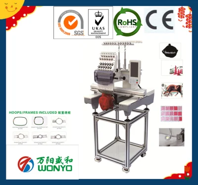 Cap de una sola cabeza, zapatos, plana la camiseta del bordado de la máquina de coser industrial Máquina (nuevo diseño) Wy1201CS / Wy1501CS