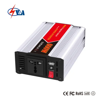 China Venta caliente 600W 12V DC para 220V AC Inversor Solar Híbrido