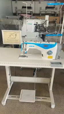 Máquina de coser de segunda mano Jack A3 A4 con cortahilos automático de transmisión directa.