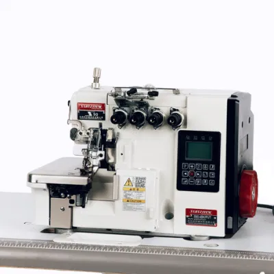 S90-4bk/Put automática 4 rosca Overlock máquina de costura industrial con espalda Dispositivo de bloqueo