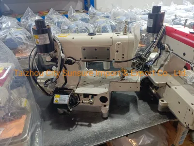 Accionamiento directo de la máquina de costura de bloqueo del lecho del cilindro con cortador izquierdo SS-600-35bb/UT