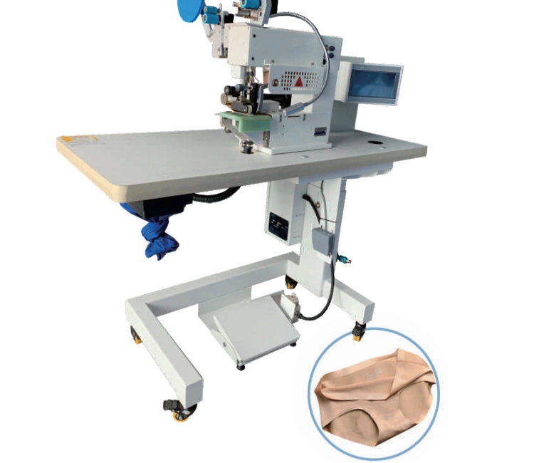 Seamless Garment Sew Free Underwear and Bra Making Machine with Side Fabric Trimming Device