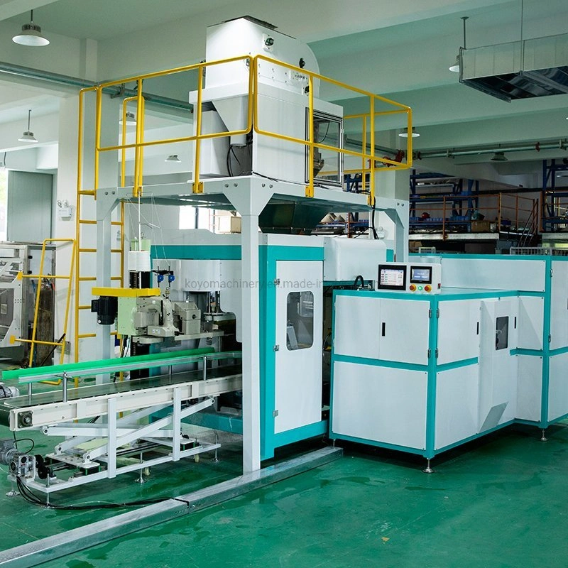 Automatic 25kg 50kg Ddgs PP Woven Bag Filling Sealing Packaging Machine