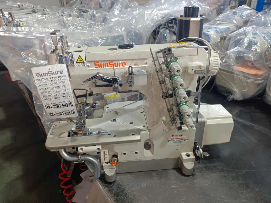 Directly Drive Cylinder Bed Interlock Sewing Machine for Industry with Left Cutter Ss-600-35bb/Ut