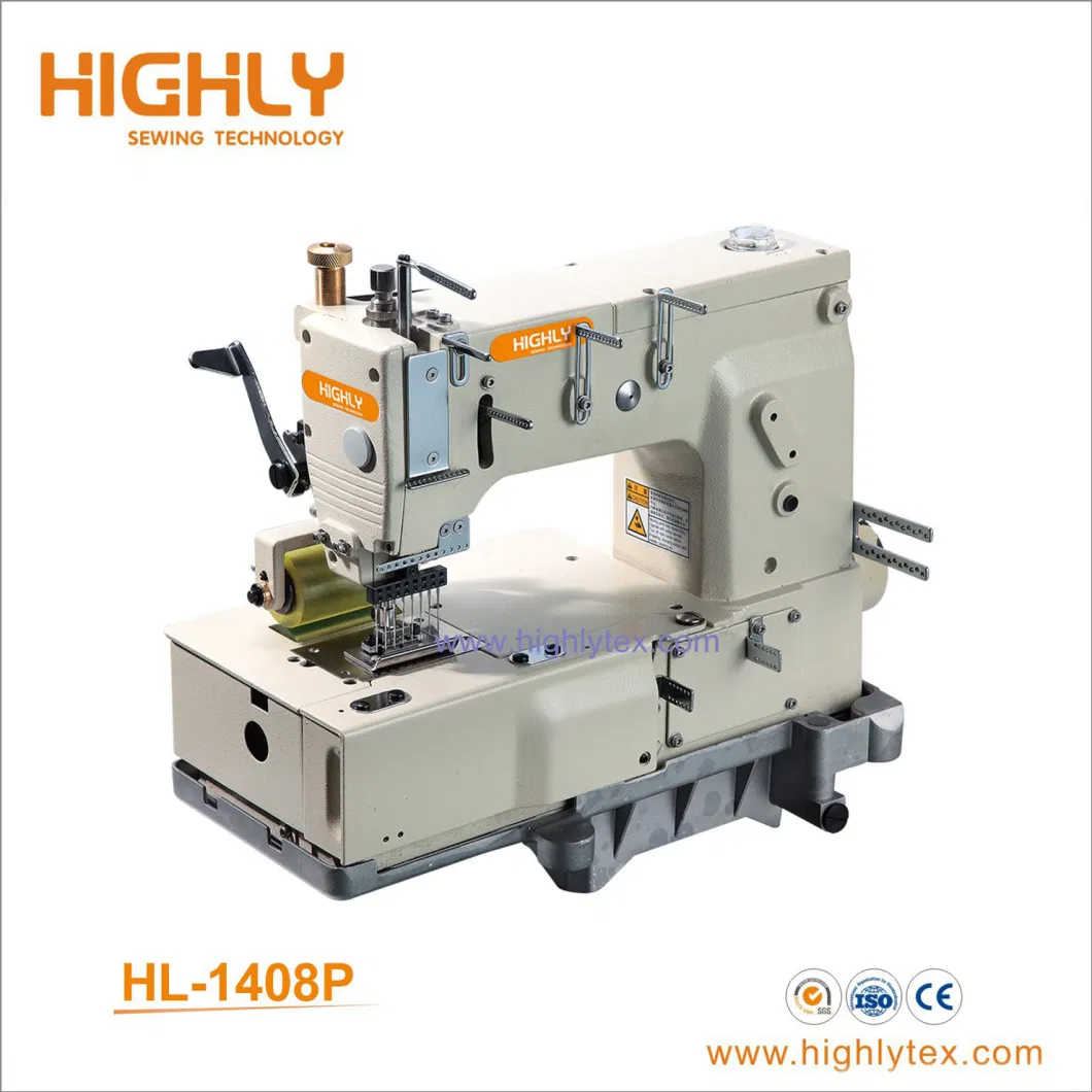 Three Needle Six Thread Heavy Duty Sewing Machine for Lap Seaming