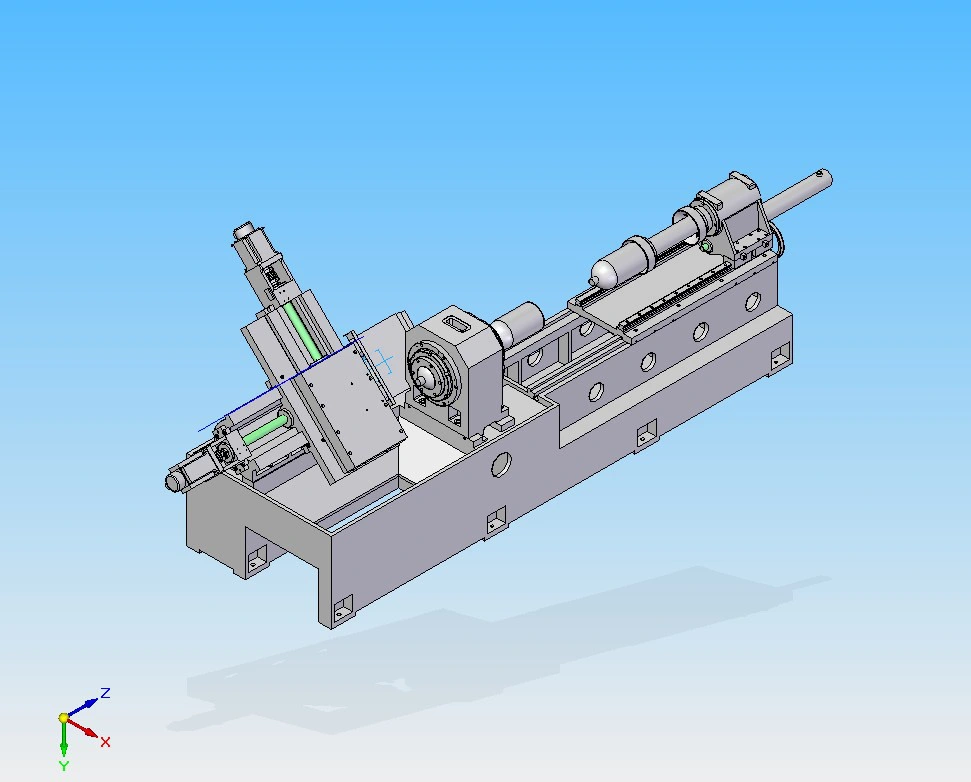 CNG Cylinder Bottle Mouth CNC Thread Lathe Machine