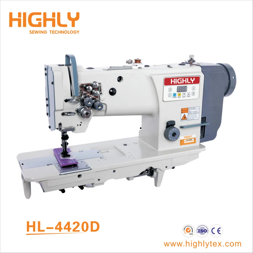 Highly 4420 Double Needle Heavy Duty Compound Feed Leather Industrial Sewing Machine