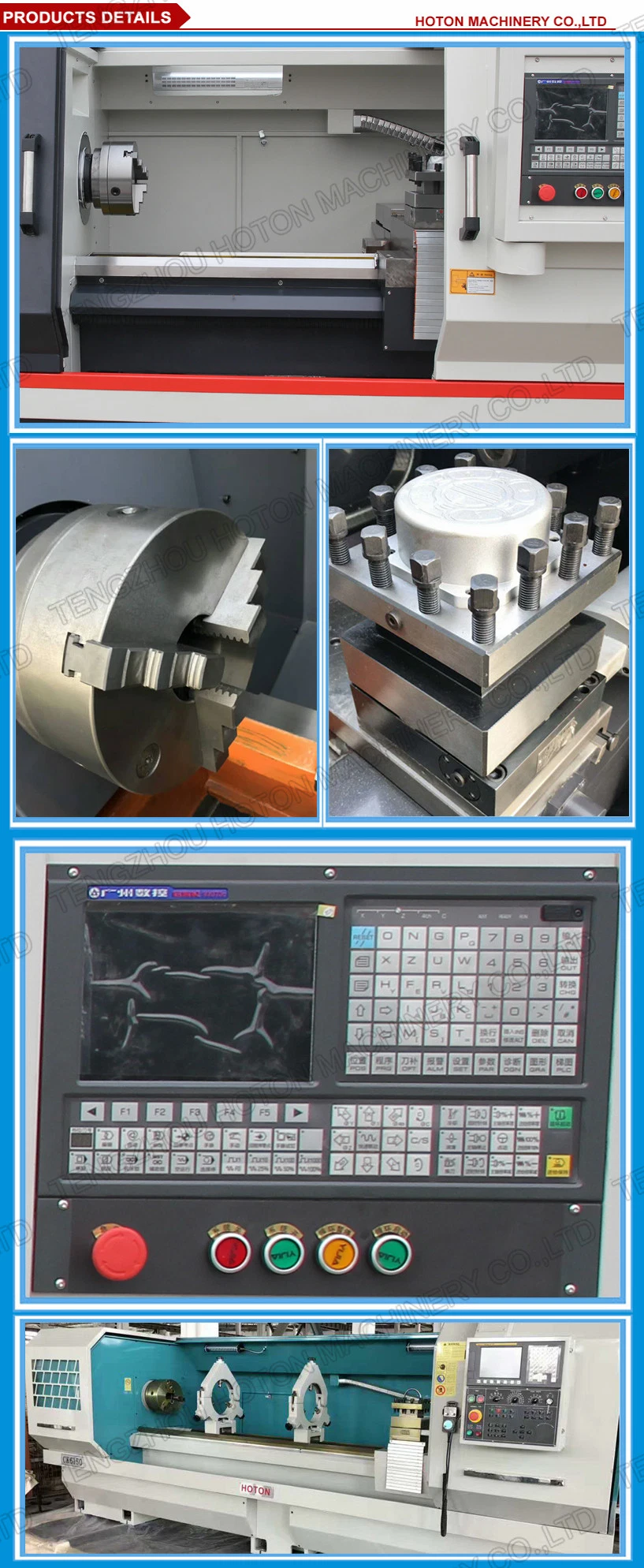 CK6180 CK61100 Torno Cnc Para Metal Cnc Lathe Turning Machine