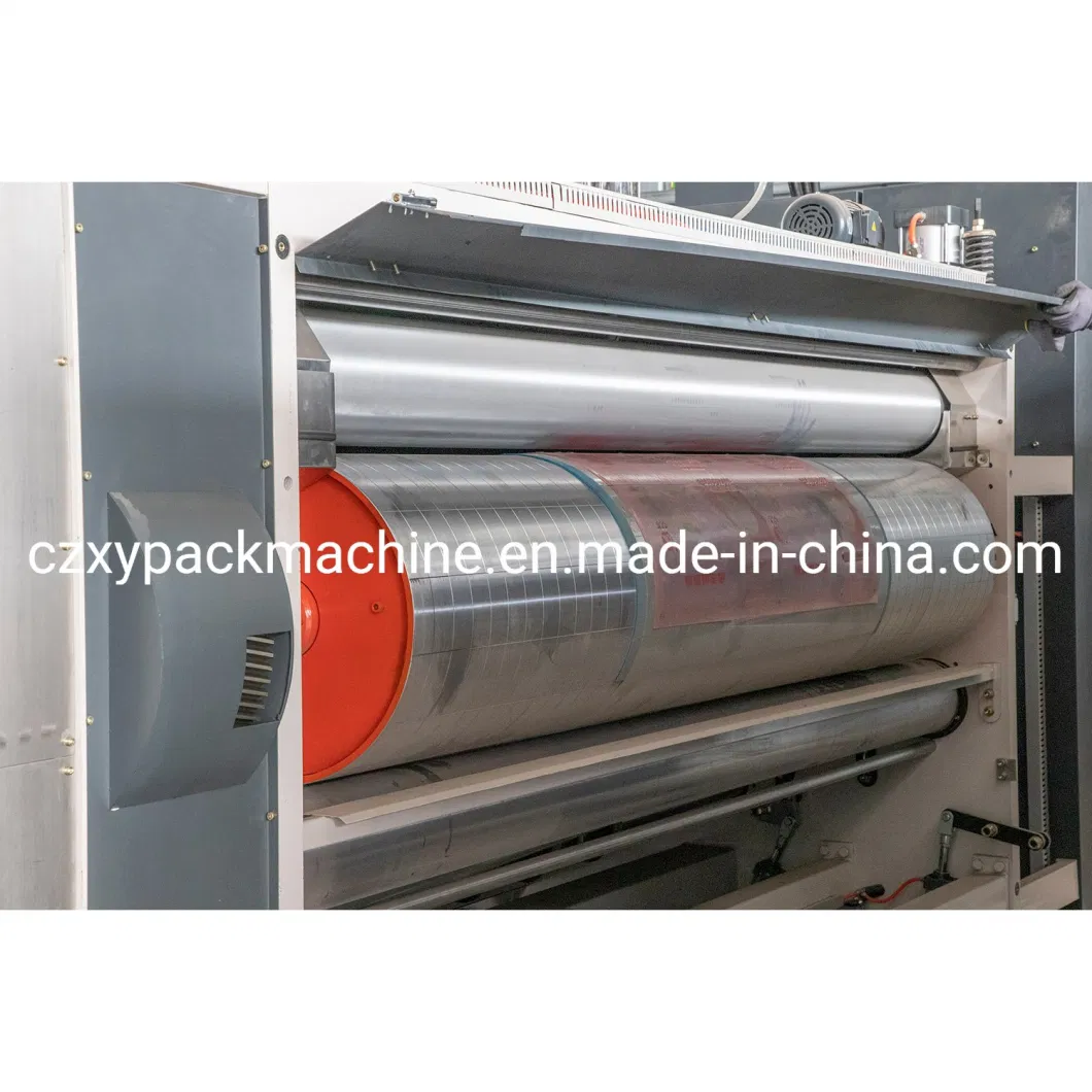 High Quality 3 Colors Printing Slotting Die Cutting Pizza Box Making Machine