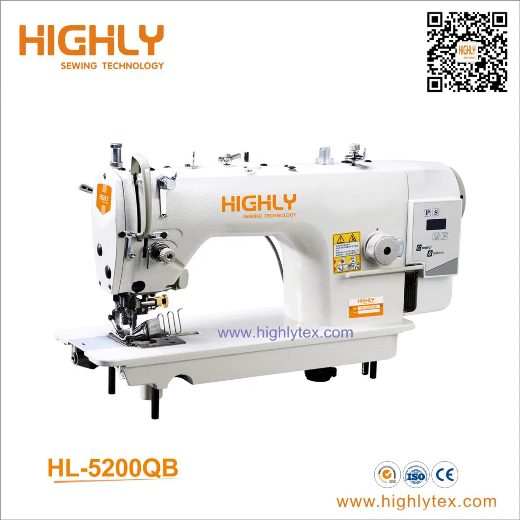 High Speed Single Needle Lockstitch Sewing Machine with Side Cutter