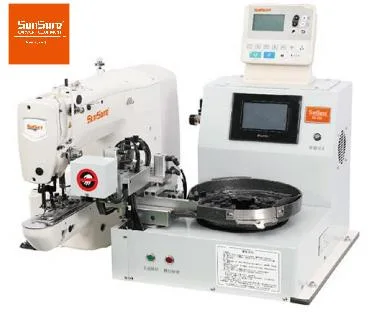 High Speed Button Sewing Machine with Automatic Button Feeding Device