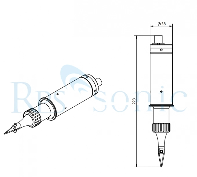 40kHz Ultrasonic Cutting Device with Digital Generator for Nonwoven Cutting