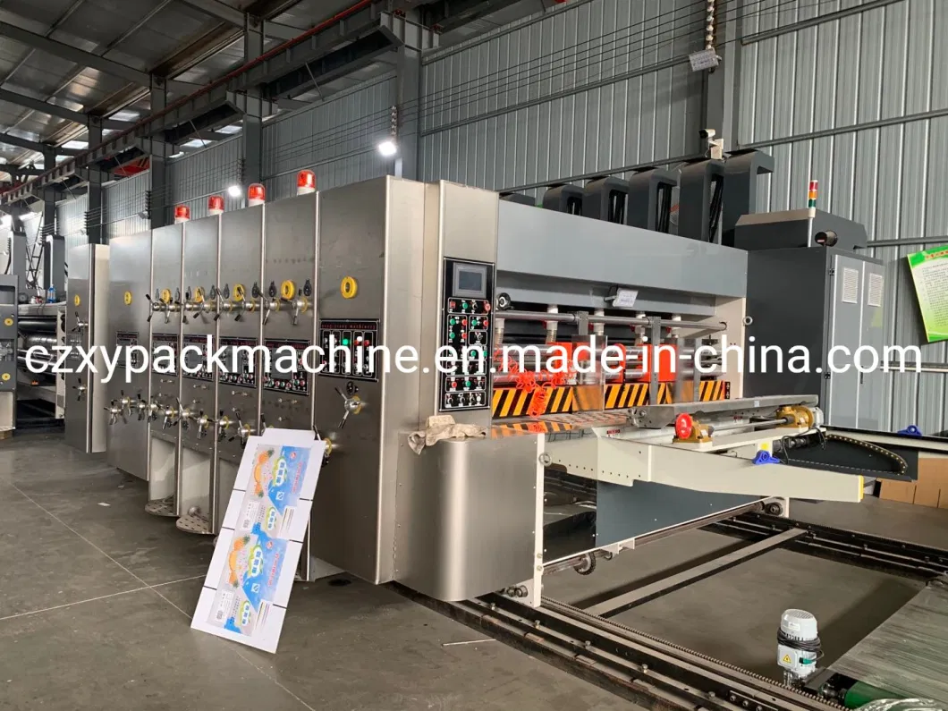 Fully Automatic Multi-Color Printing Slotting Die Cutting and Stacker Machine