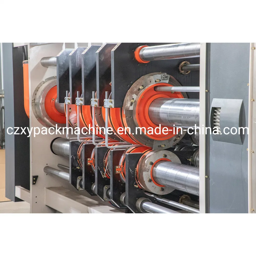 Fully Automatic Multi-Color Printing Slotting Die Cutting and Stacker Machine