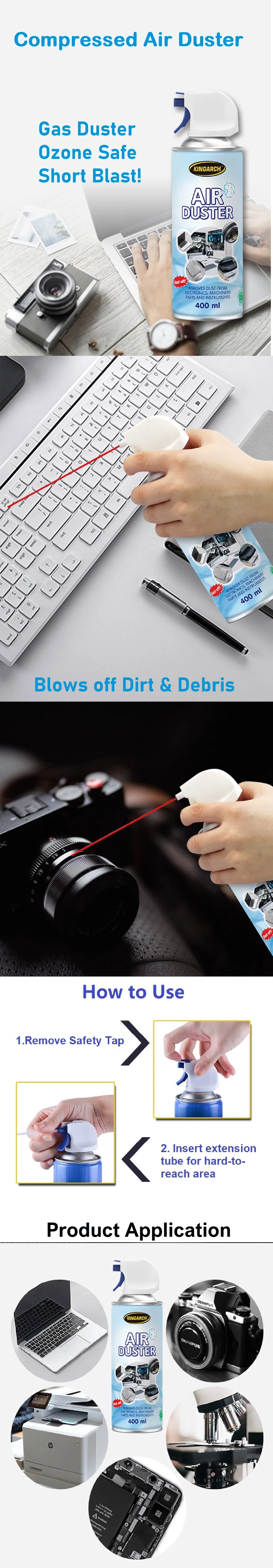 Powerful Blast Electronic Air Duster Remove Dust/Dirt/Debris From Keyboards and Other Devices