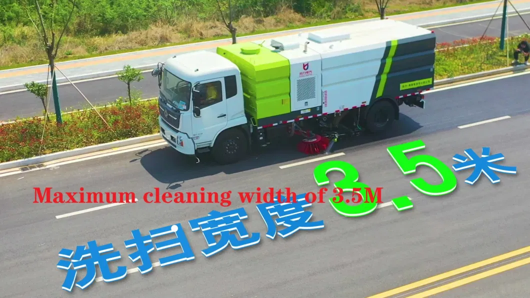 Right Hand Drive 16m3 Vacuum Dust Suction High Pressure Jetting Sweeper Truck in China