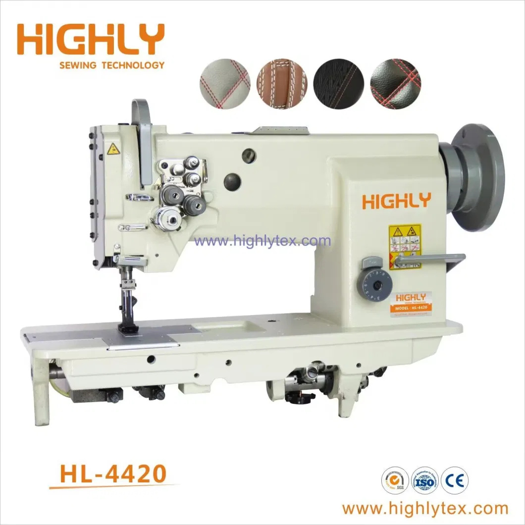 Highly 4420 Double Needle Heavy Duty Compound Feed Leather Industrial Sewing Machine