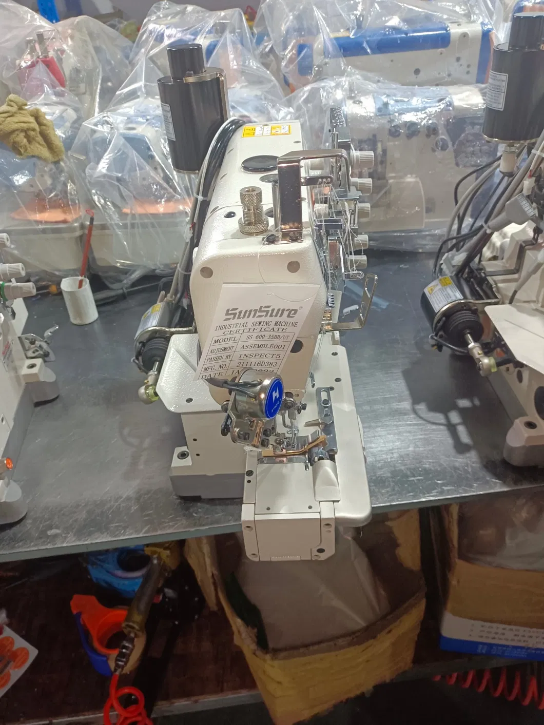 Directly Drive Cylinder Bed Interlock Sewing Machine with Left Cutter Ss-600-35bb/Ut