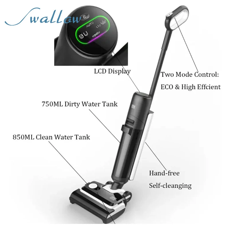 Cordless Vertical Vacuum Cleaner Wet and Dry Washing Machine