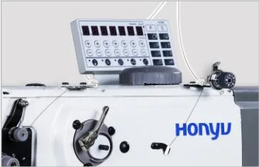 HY-1513B-7 Leather Sewing Machine,Direct Drive, Single Needle Compound Feed Sewing Machine with Auto Trimmer