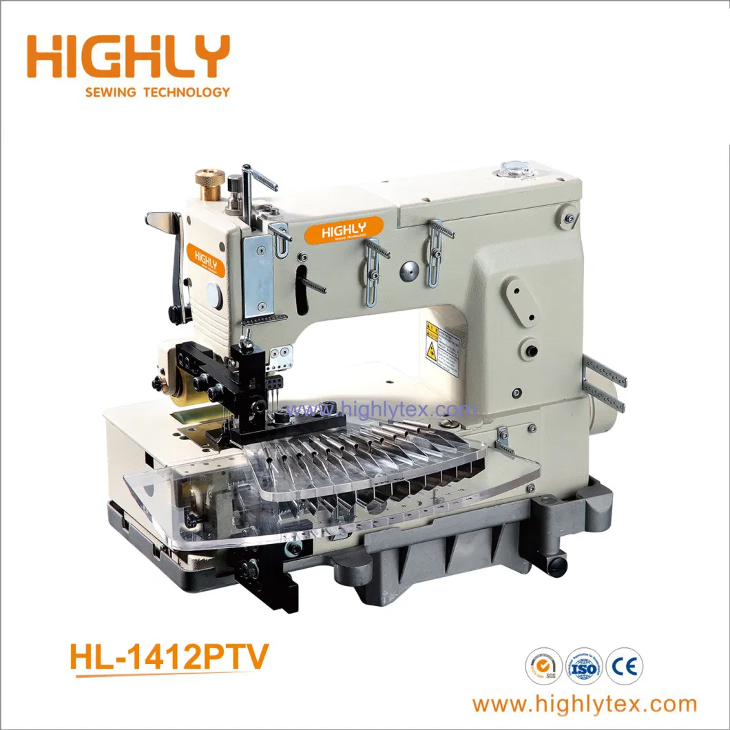 Three Needle Six Thread Heavy Duty Sewing Machine for Lap Seaming