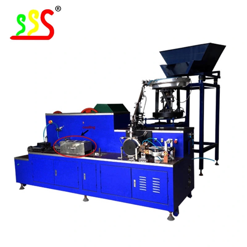 Automatic Coil Nail Making Machine with Rubber Putting Device