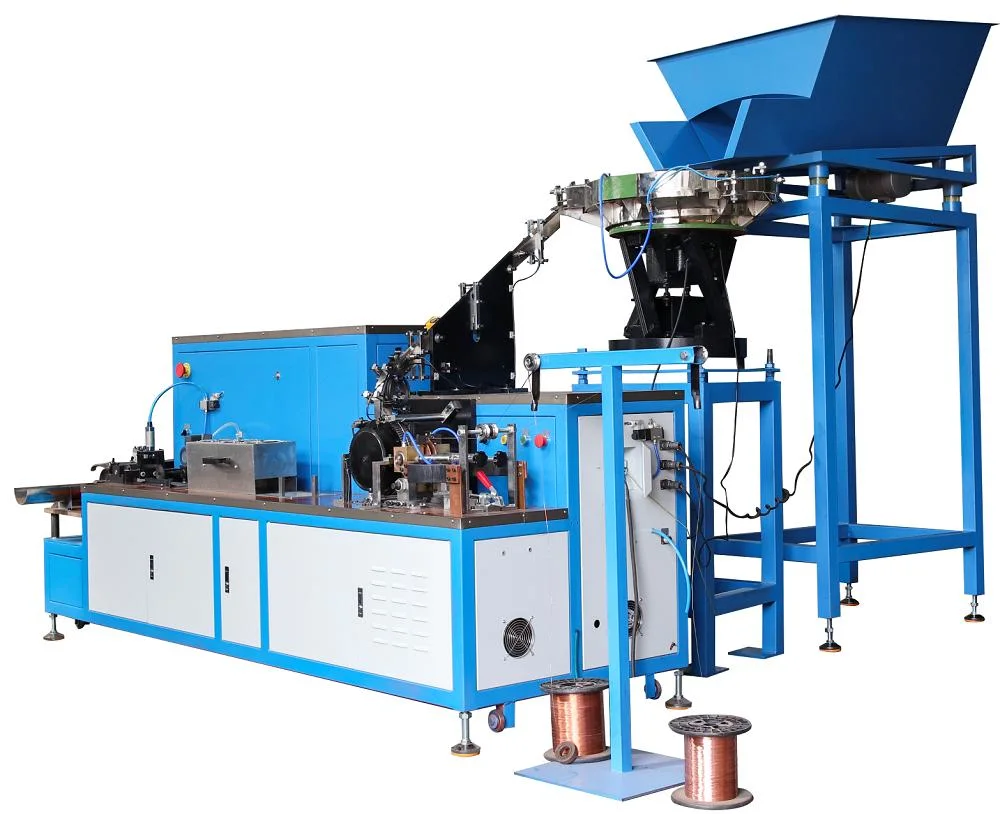 Coil Nail Making Machine with Automatic Rubber Putting Device