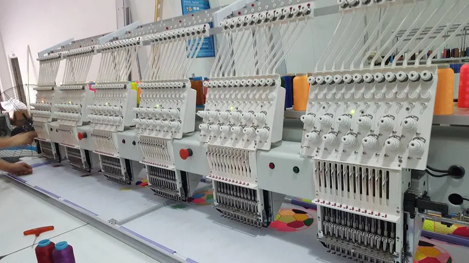 Wonyo 6 Head Embroidery Machine 12 Colors Dahao System