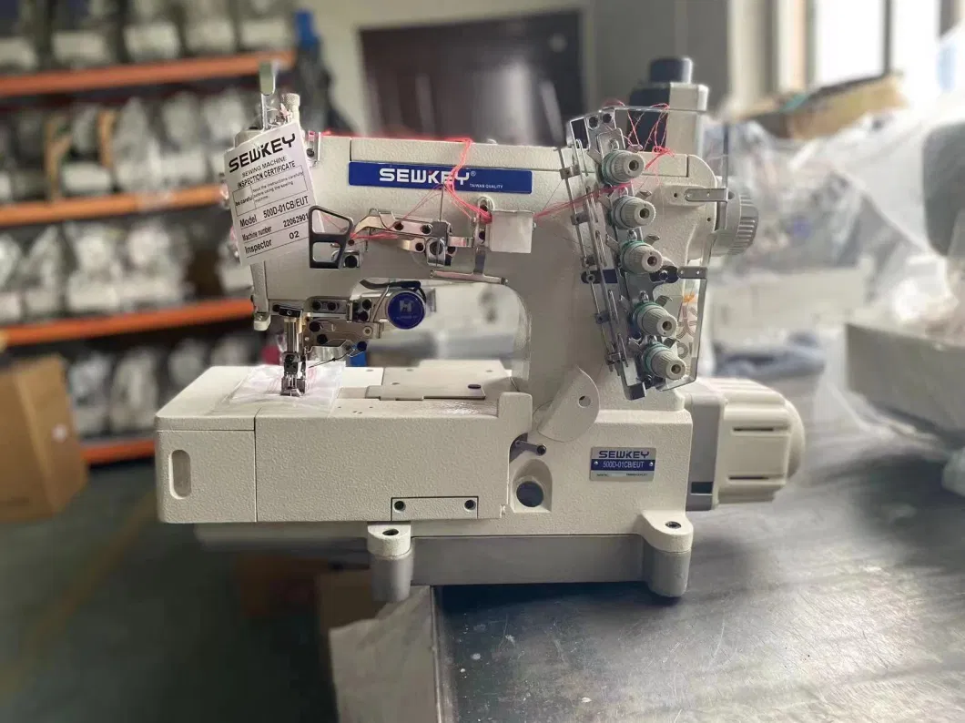 Sk500d-01CB-Eut Automatic Thread Cutting Flat Platform Sewing Machine