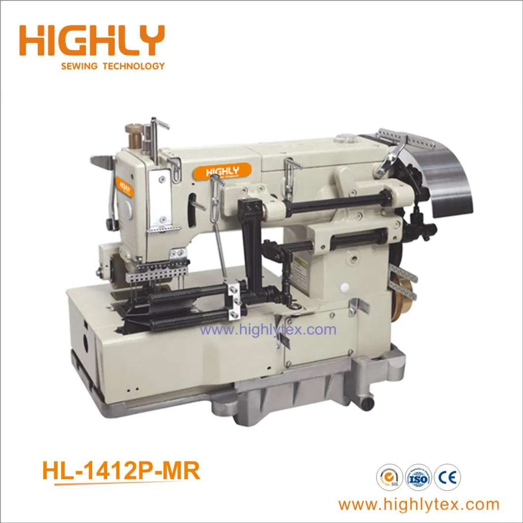 Three Needle Six Thread Heavy Duty Sewing Machine for Lap Seaming