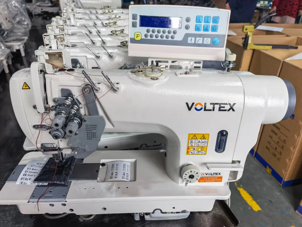 Voltex Vt-8752D4 Automatic Double Needle Sewing Machine Auto Trimming